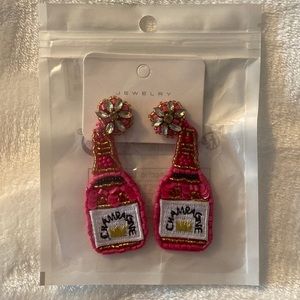 Champagne Bottle Earrings